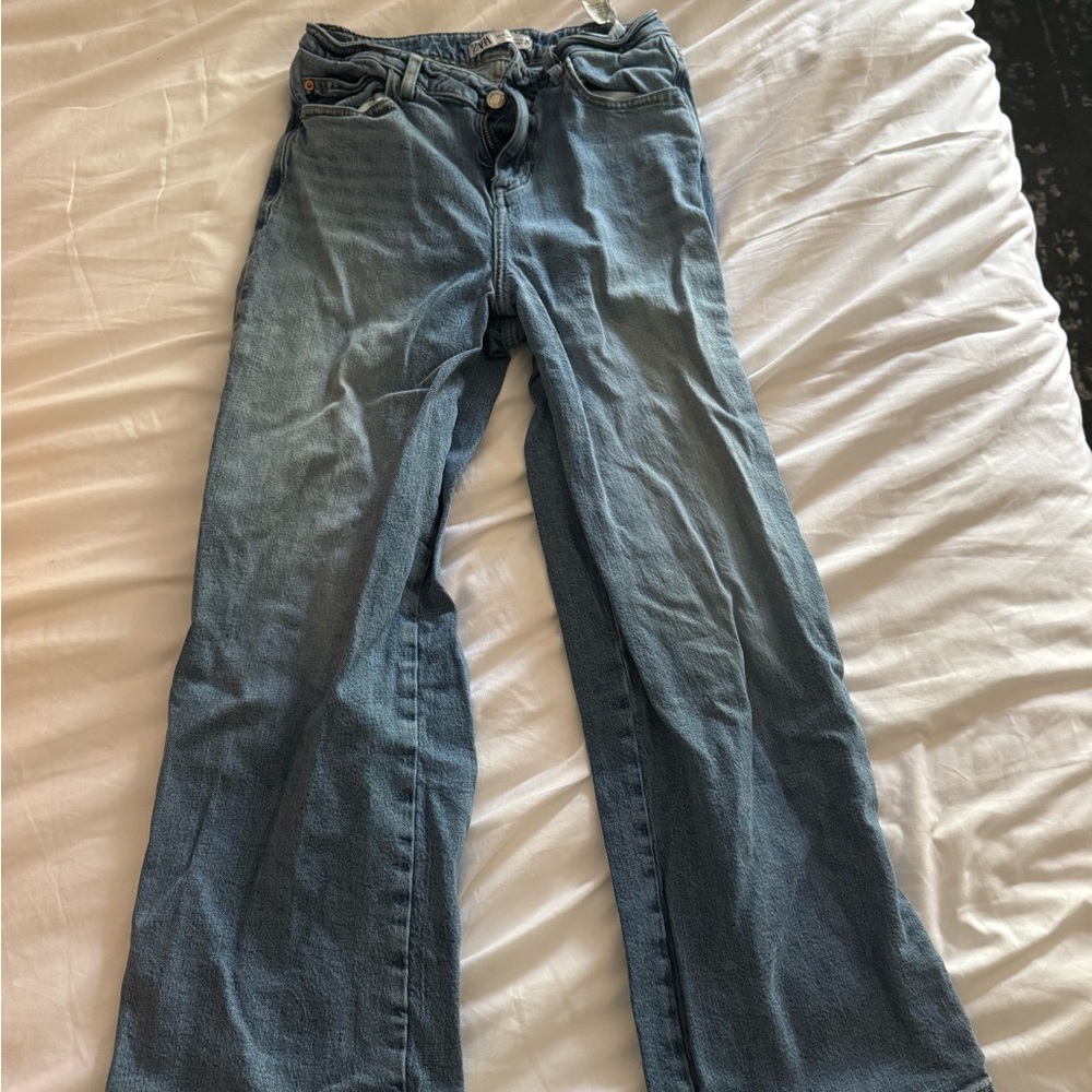 Zara Light Blue Flare Jeans